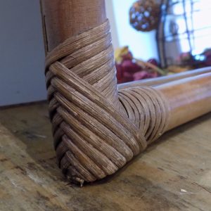 Miroir bambou / rotin – vintage